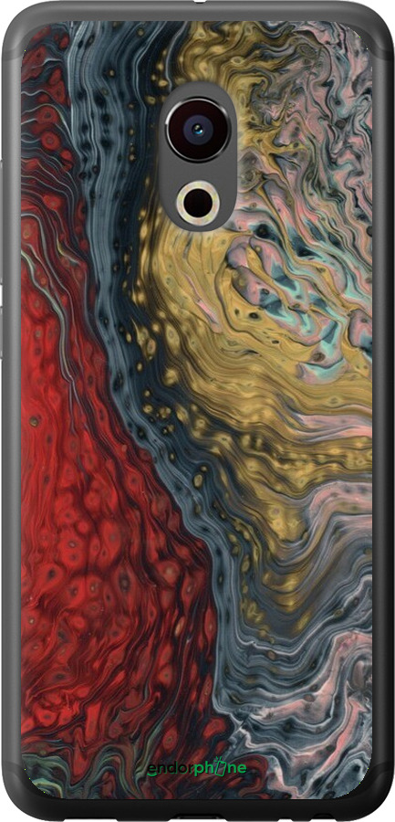 2D пластиковый чехол С изображением абстрактной живописи для Meizu Pro 6 - 6530t-293 изображение 