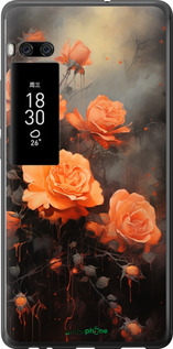 2D пластиковый чехол Оранжевые розы для Meizu Pro 7 Plus - 5944t-1131 изображение 