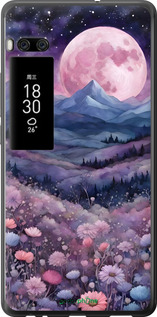 Силиконовый чехол Ночь луна арт для Meizu Pro 7 Plus - 6319u-1131 изображение 