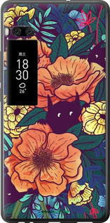 2D пластиковый чехол С изображением полевых цветов для Meizu Pro 7 Plus - 6419t-1131 изображение 