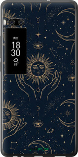 2D пластиковый чехол 'Celestial Harmony: Sun & Moon Gold Mystic Pattern' для Meizu Pro 7 Plus изображение 6