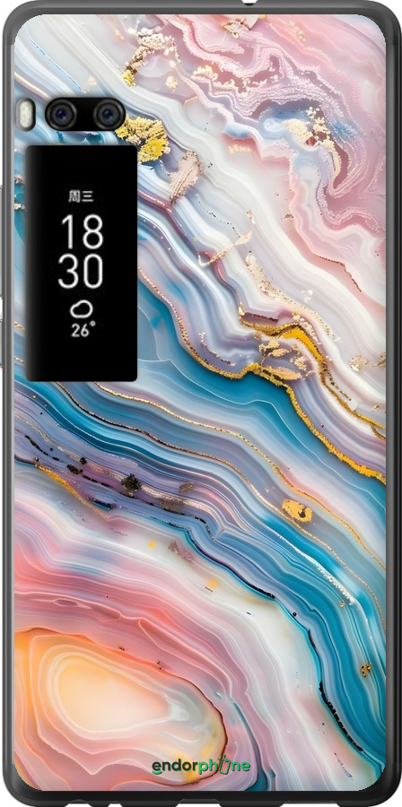 2D пластиковий чехол Мрамор красивый для Meizu Pro 7 Plus - 6376t-1131 изображение 