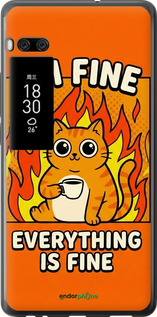 Силиконовый чехол 'Funny Cat' для Meizu Pro 7 изображение 5