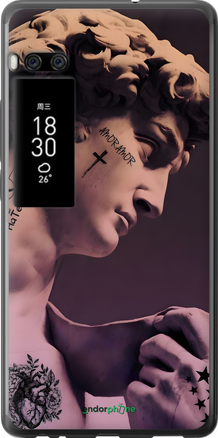 Силіконовий чехол Давид для Meizu Pro 7 - 6302u-1044 изображение 