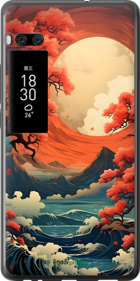 Силиконовый чехол Природа японии для Meizu Pro 7 - 6327u-1044 изображение 