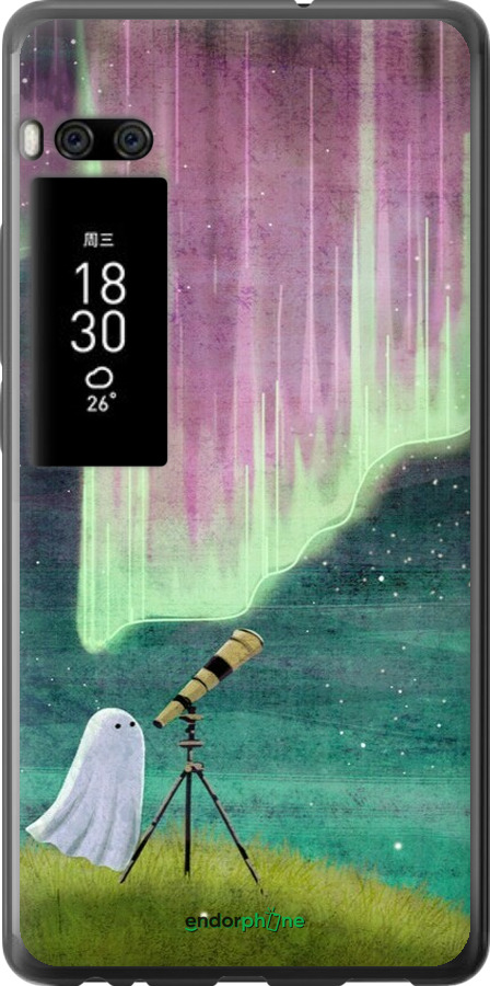 Силіконовий чехол Привид та зірки для Meizu Pro 7 - 6443u-1044 изображение 