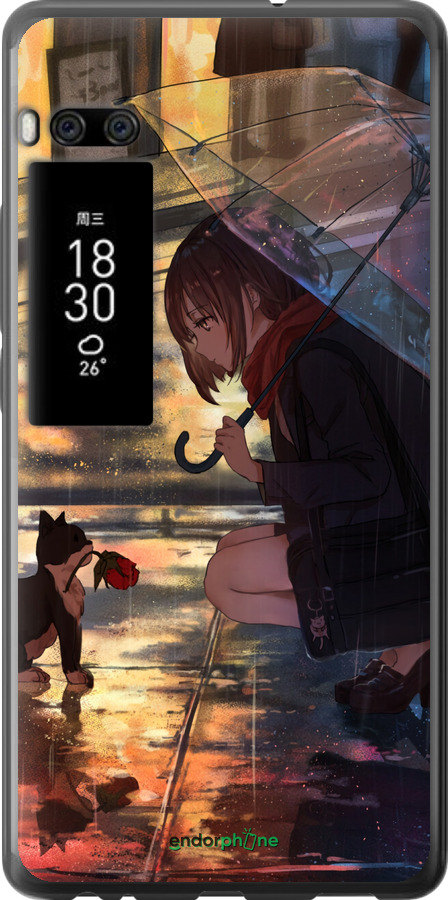 Силиконовый чехол Anime для Meizu Pro 7 - 6609u-1044 изображение 