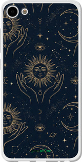 2D пластиковый чехол Celestial Harmony: Sun & Moon Gold Mystic Pattern для Meizu U10 - 6778t-415 изображение 