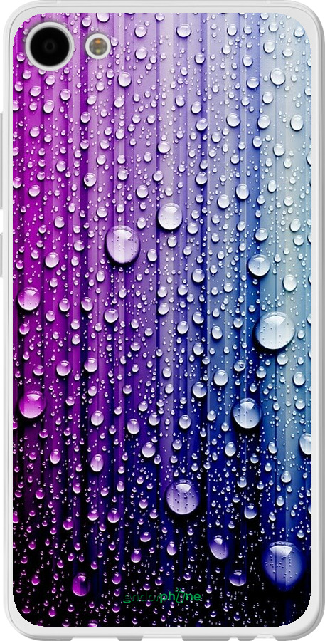 

Силіконовий чохол "Краплини води" для Meizu U10, Синій