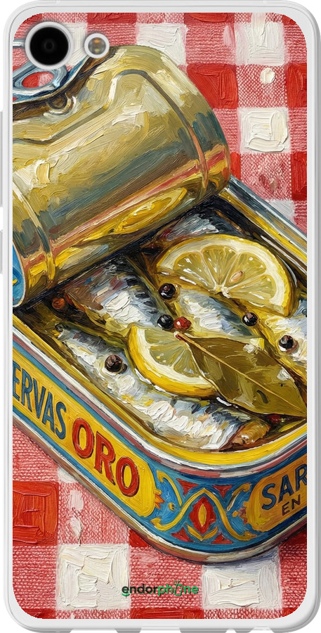 2D пластиковый чехол Vintage Sardine Tin Phone для Meizu U10 - 6772t-415 изображение 