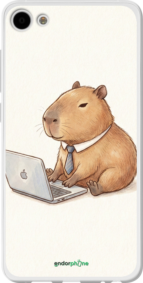 Силиконовый чехол Funny Capybara CEO Working для Meizu U10 - 6777u-415 изображение 