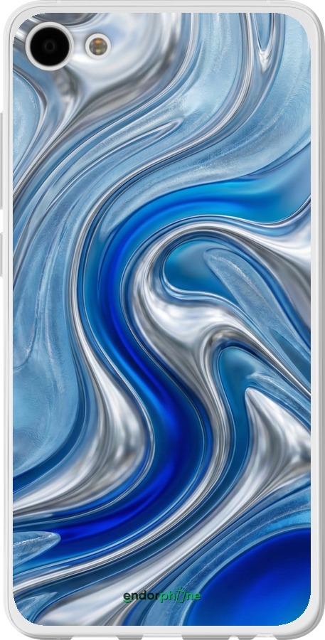 2D пластиковий чехол Liquid Chrome для Meizu U10 - 6781t-415 изображение 