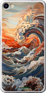 2D пластиковий чехол Арт хвилі для Meizu U20 - 6324t-416 изображение 