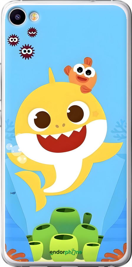 2D пластиковий чехол Бейби Шарк для Meizu U20 - 6303t-416 изображение 