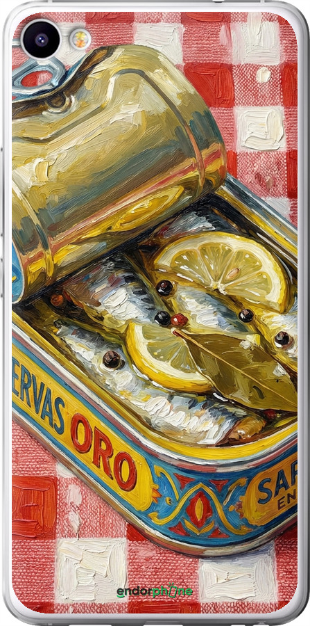 2D пластиковый чехол Vintage Sardine Tin Phone для Meizu U20 - 6772t-416 изображение 
