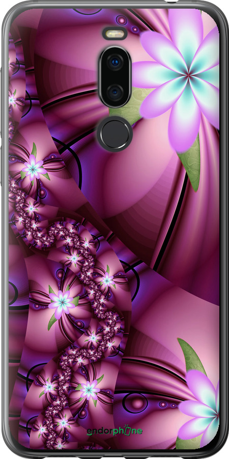 

Силіконовий чохол "Квіткова мозаїка" для Meizu X8, Рожевий