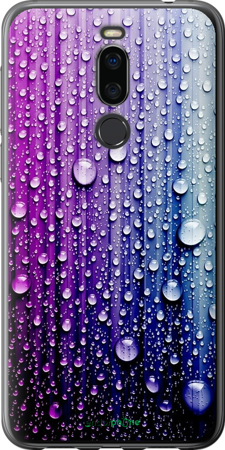 

Силіконовий чохол "Краплини води" для Meizu X8, Синій