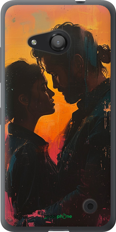 Силіконовий чехол Кохання на полотні для Microsoft Lumia 550 - 6067u-343 изображение 