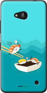 2D пластиковый чехол Суши для Microsoft Lumia 640 - 6354t-273 изображение 