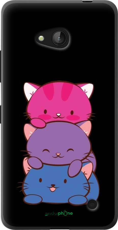 2D пластиковий чехол Милі котятка для Microsoft Lumia 640 - 6518t-273 изображение 