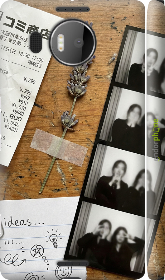 3D пластиковый глянцевый чехол Aesthetic Scrapbook Collage для Microsoft Lumia 950 XL Dual Sim - 6773c-407 изображение 