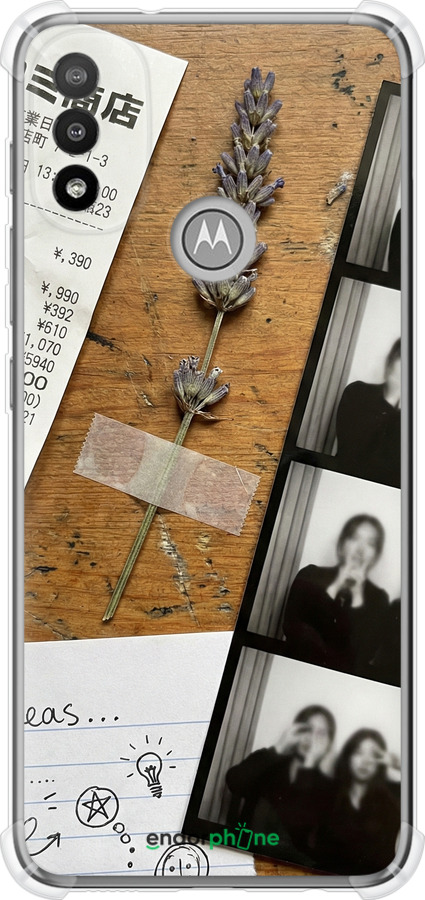 Силикон с усиленными углами чехол Aesthetic Scrapbook Collage для Motorola E20 - 6773sp-2509 изображение 