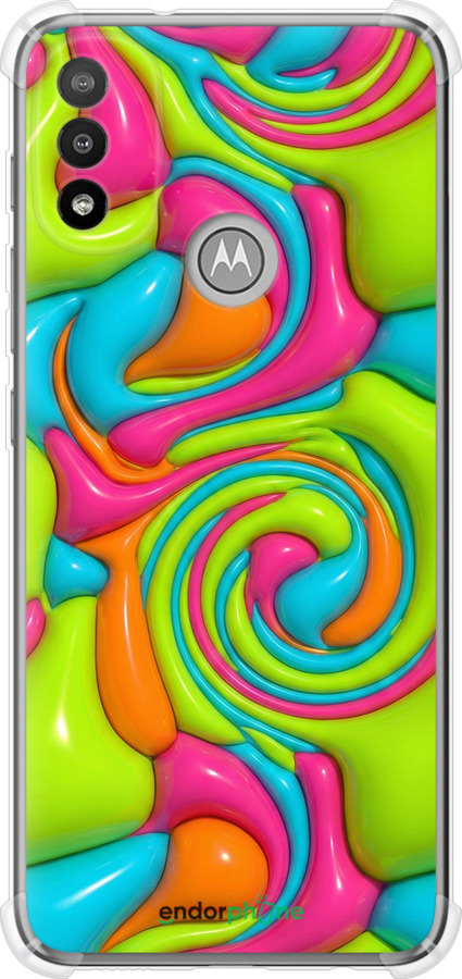 Силіконовий протиударний с посиленими кутами чехол Y2K Jelly Dream для Motorola E20 - 6780sp-2509 изображение 