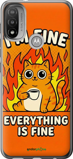 Силіконовий чехол Funny Cat для Motorola E20 - 6786u-2509 изображение 