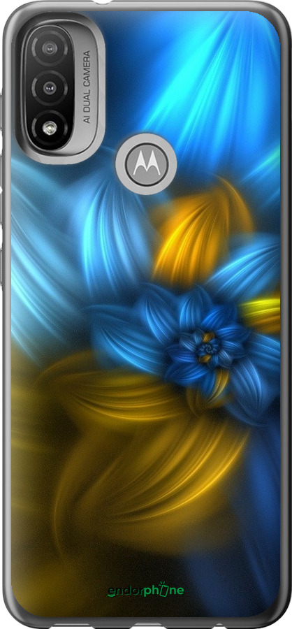 

Силіконовий чохол "Візерунок 46" для Motorola E20, Синій