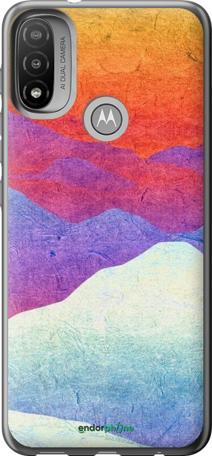 Силіконовий чехол Гірський захід сонця для Motorola E20 - 6479u-2509 изображение 