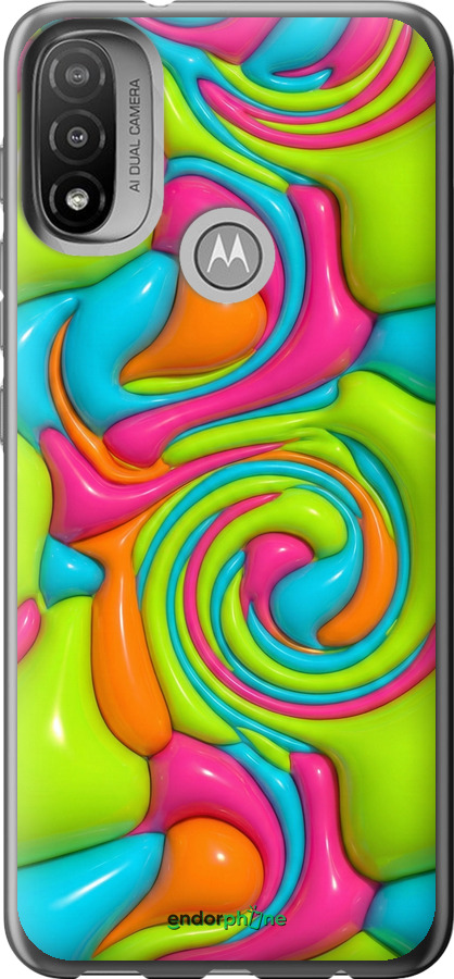 Силиконовый чехол Y2K Jelly Dream для Motorola E20 - 6780u-2509 изображение 