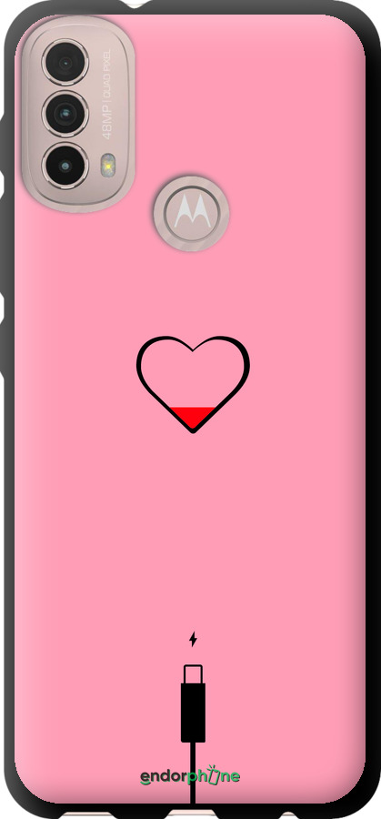 TPU чехол Подзарядка сердца1 для Motorola E40 - 4275b-2660 изображение 