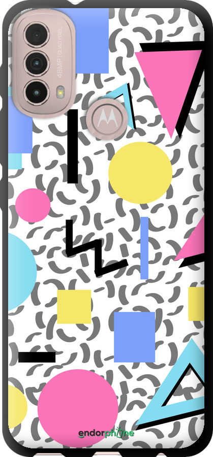 TPU чехол Color shapes для Motorola E40 - 4893b-2660 изображение 