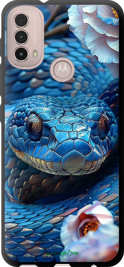 TPU чехол Blue Snake для Motorola E40 - 6079b-2660 изображение 