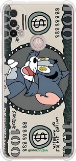 Силикон с усиленными углами чехол Том и джерри для Motorola E40 - 6291sp-2660 изображение 