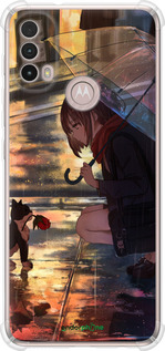 Силіконовий протиударний с посиленими кутами чехол Anime для Motorola E40 - 6609sp-2660 изображение 