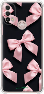 Силикон с усиленными углами чехол Coquette Ribbons Dark Coquette для Motorola E40 - 6767sp-2660 изображение 