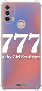 Силіконовий протиударний с посиленими кутами чохол 'Aesthetic Aura Gradient 777 Lucky Energy' для Motorola E40 зображення 3