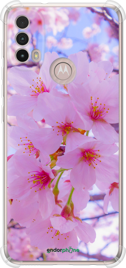 Силикон с усиленными углами чехол Сакура для Motorola E40 - 6029sp-2660 изображение 