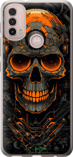Силиконовый чехол Череп для Motorola E40 - 5952u-2660 изображение 