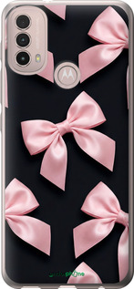 Силіконовий чехол Coquette Ribbons Dark Coquette для Motorola E40 - 6767u-2660 изображение 