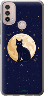 Силиконовый чехол Cute Cat Celestial/Witchy для Motorola E40 - 6787u-2660 изображение 