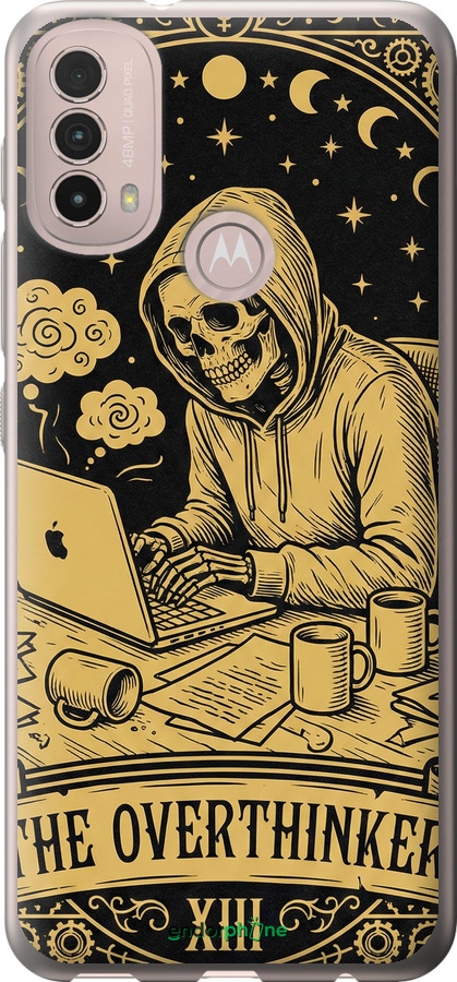 Силиконовый чехол The Overthinker для Motorola E40 - 6774u-2660 изображение 