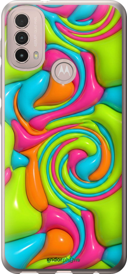 Силиконовый чехол Y2K Jelly Dream для Motorola E40 - 6780u-2660 изображение 