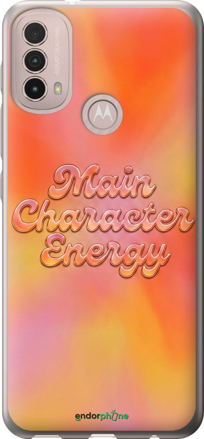 Силіконовий чехол Aura Gradient Main Character Energy Aesthetic Y2K для Motorola E40 - 6783u-2660 изображение 