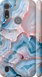 3D пластиковый матовый чехол Мрамор для Motorola E6i - 6306m-2355 изображение 