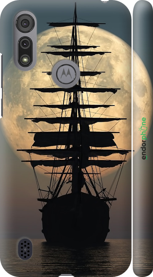 3D пластиковый матовый чехол Корабль для Motorola E6i - 5998m-2355 изображение 