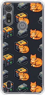 Силіконовий протиударний с посиленими кутами чехол Autonomous Zone для Motorola E6i - 6771sp-2355 изображение 