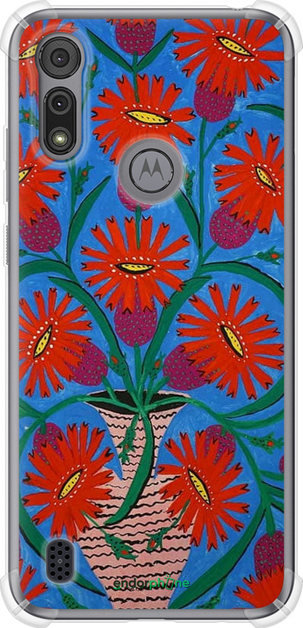 Силикон с усиленными углами чехол Примаченко для Motorola E6i - 5909sp-2355 изображение 