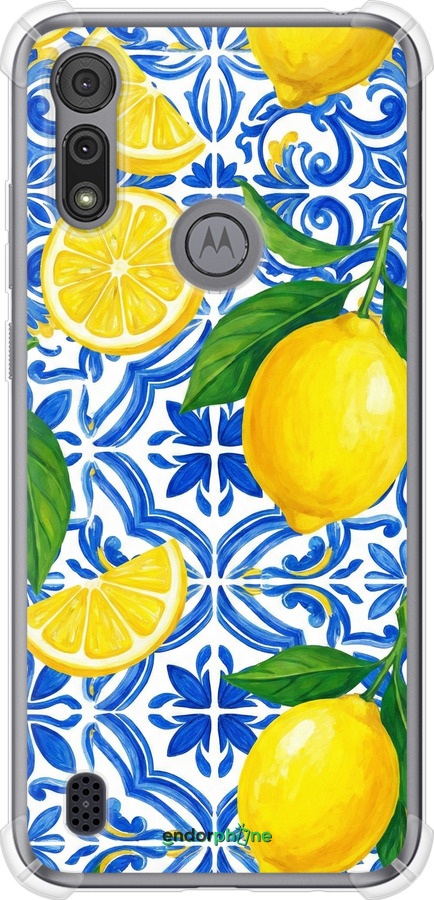 Силіконовий протиударний с посиленими кутами чехол Grocery Girl Italian Summer для Motorola E6i - 6766sp-2355 изображение 